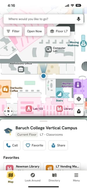 Map + Building Card